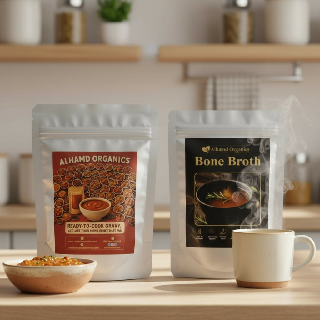 1 Bone Broth + 1 Master Gravy Combo | Gourmet Nutrition Meets Authentic Taste – Alhamd Organics