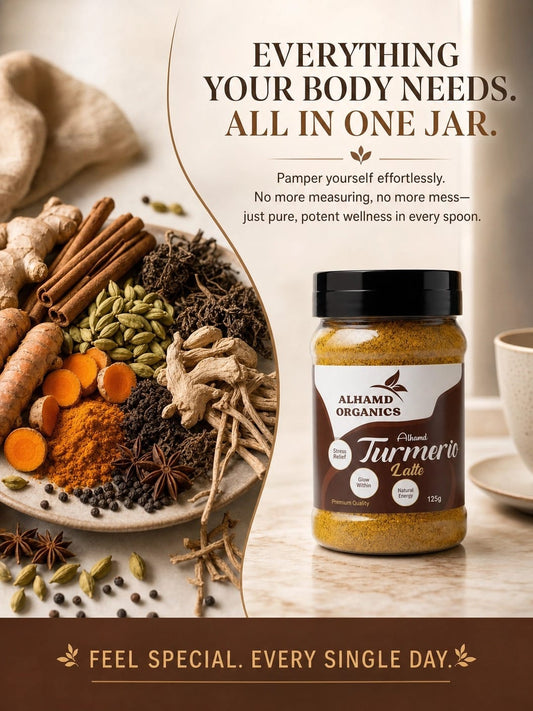 Turmeric Latte , A blend with Turmeric , Ashwagandha and other Herbs