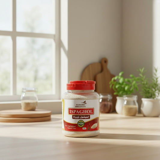 Organic Ispaghol husk fiber supplement for digestion product image