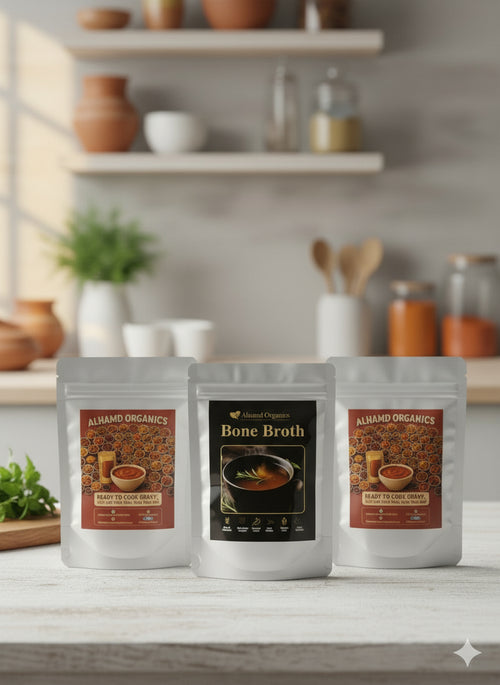 Bone Broth + Gravy Combo Pack | Ready-to-Cook & Healthy Meal Deal by Alhamd Organics