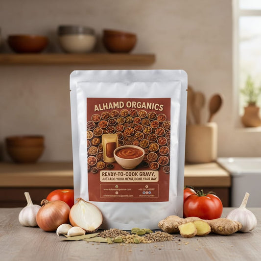 Alhamd Organics Master Gravy 250gm -Ready-to-Cook Curry Base, No Preservatives, Makes 2 Family Meals
